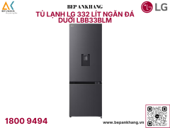 Tủ lạnh LG ngăn đá dưới màu đen 332L LBD33BLM